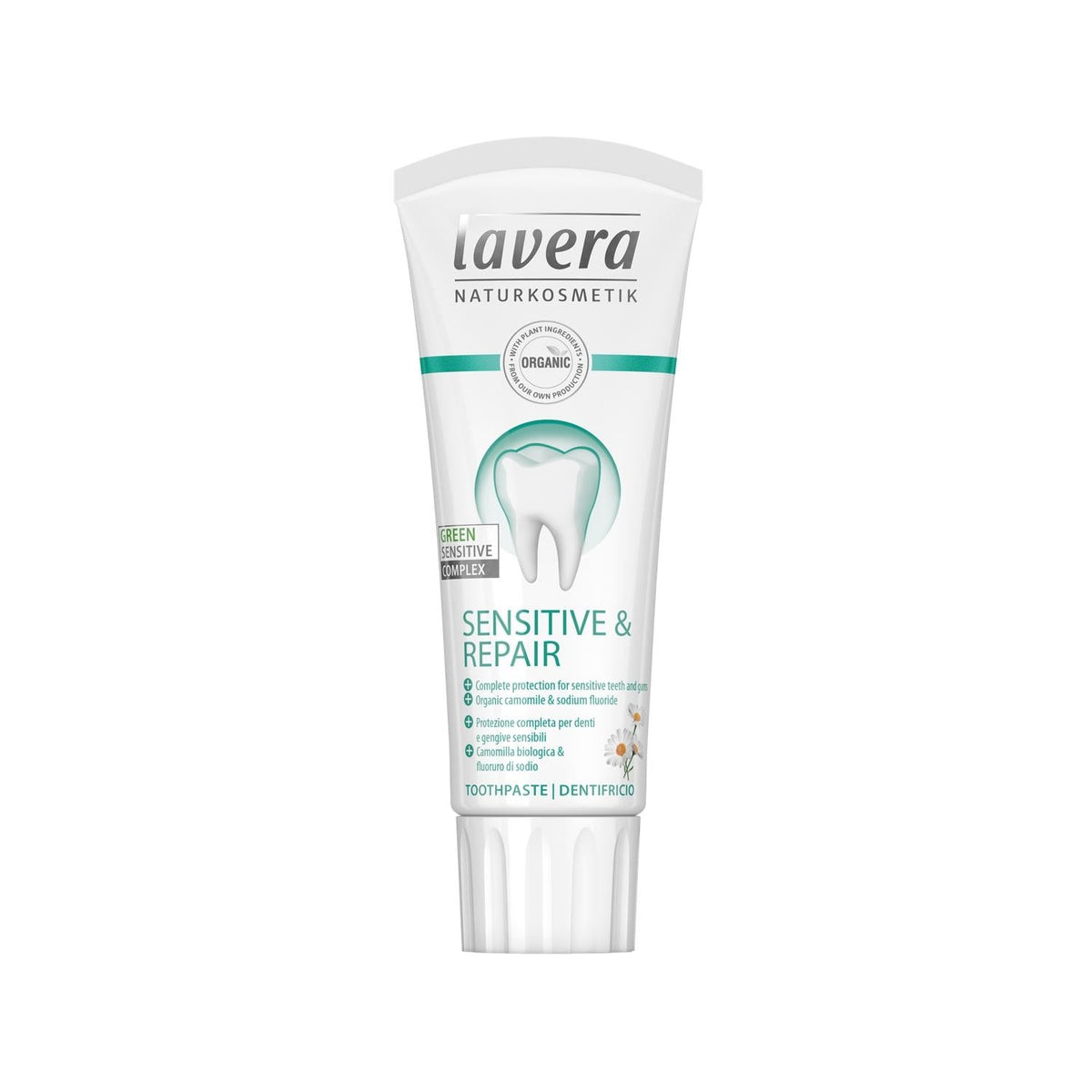 Lavera Natural Toothpaste for Sensitive Teeth and Gums - 75ml, Restorative Oral Care by Beauty Care Bag