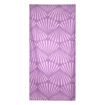 Eklips Seashell Pattern Purple Beach Towel by Beauty Care Bag