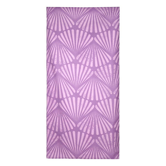 Eklips Seashell Pattern Purple Beach Towel by Beauty Care Bag