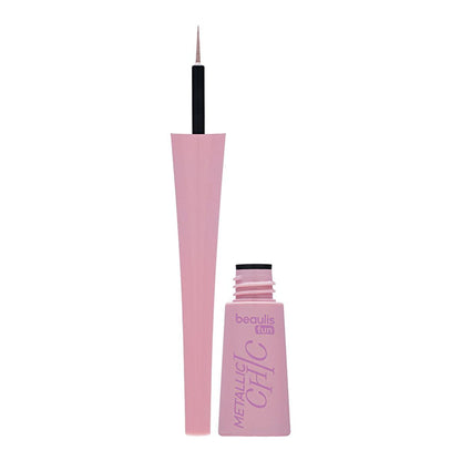 Beaulis Metallic Eyeliner - Beaulis Fun Metalik Dipliner 605 Pink Sparkle, Liquid Eyeliner for Glamorous Eye Makeup by Beauty Care Bag