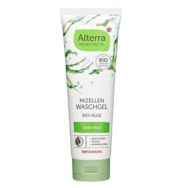 Alterra Bioalg: Organic Micellar Facial Cleanser - Gentle Vegan Face Wash with Algae & Cucumber for All Skin Types - Natural Daily Face Cleaning Gel by Beauty Care Bag