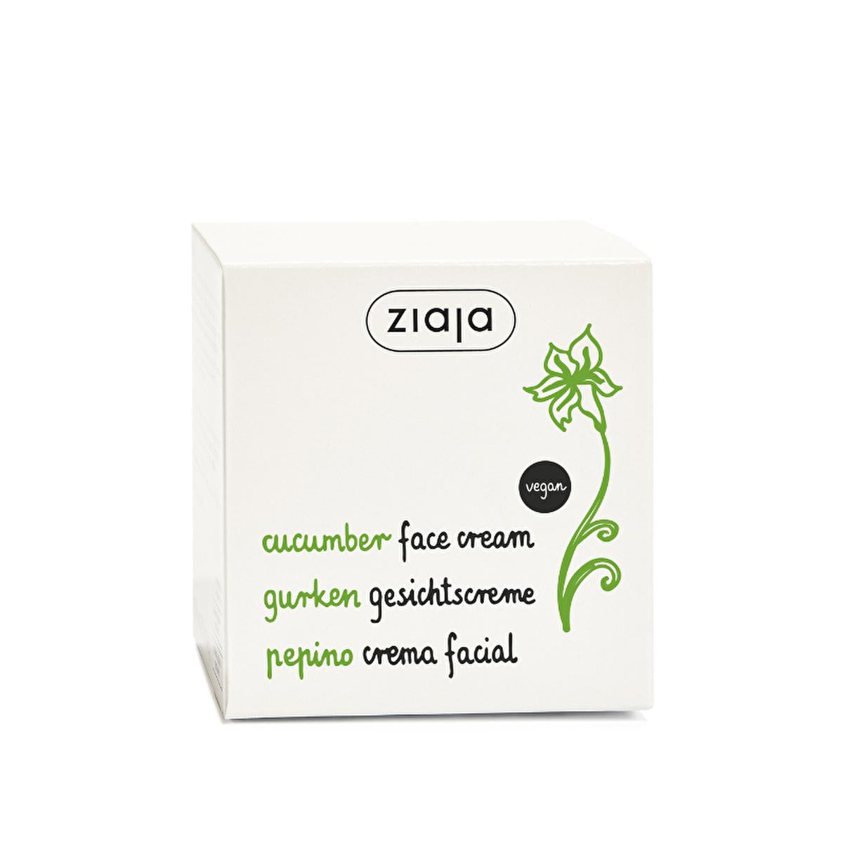 Ziaja cucumber moisturizing face cream for oily skin, 50ml