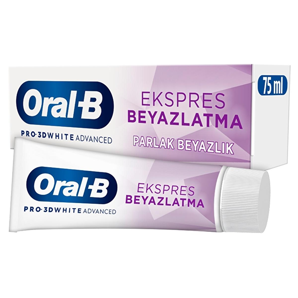 Oral-B Pro 3D White Advanced Express whitening toothpaste, 75ml