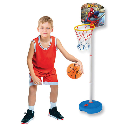 Dede Oyuncak Spiderman Kids Basketball Hoop Set - Adjustable Height, Safe & Fun Indoor/Outdoor Game for Children by Beauty Care Bag
