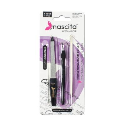 Nascita Profesyonel Nail Care Set - 3 Piece Manicure Tools for Professional Nail Care at Home by Beauty Care Bag