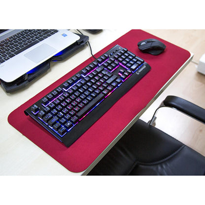 Addison Gaming Mouse Pad: Extra Large Red Non-Slip Extended Mat (27.5x11.8 in) for Enhanced Precision & Comfort by Beauty Care Bag