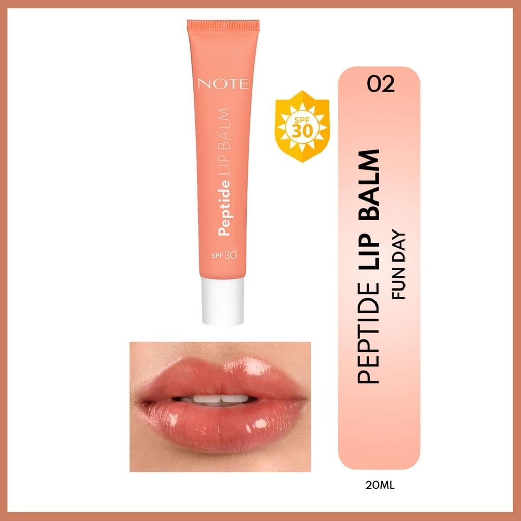 Note Cosme Peptide SPF 30 Lip Balm 02 Fun Day 10ml by Beauty Care Bag