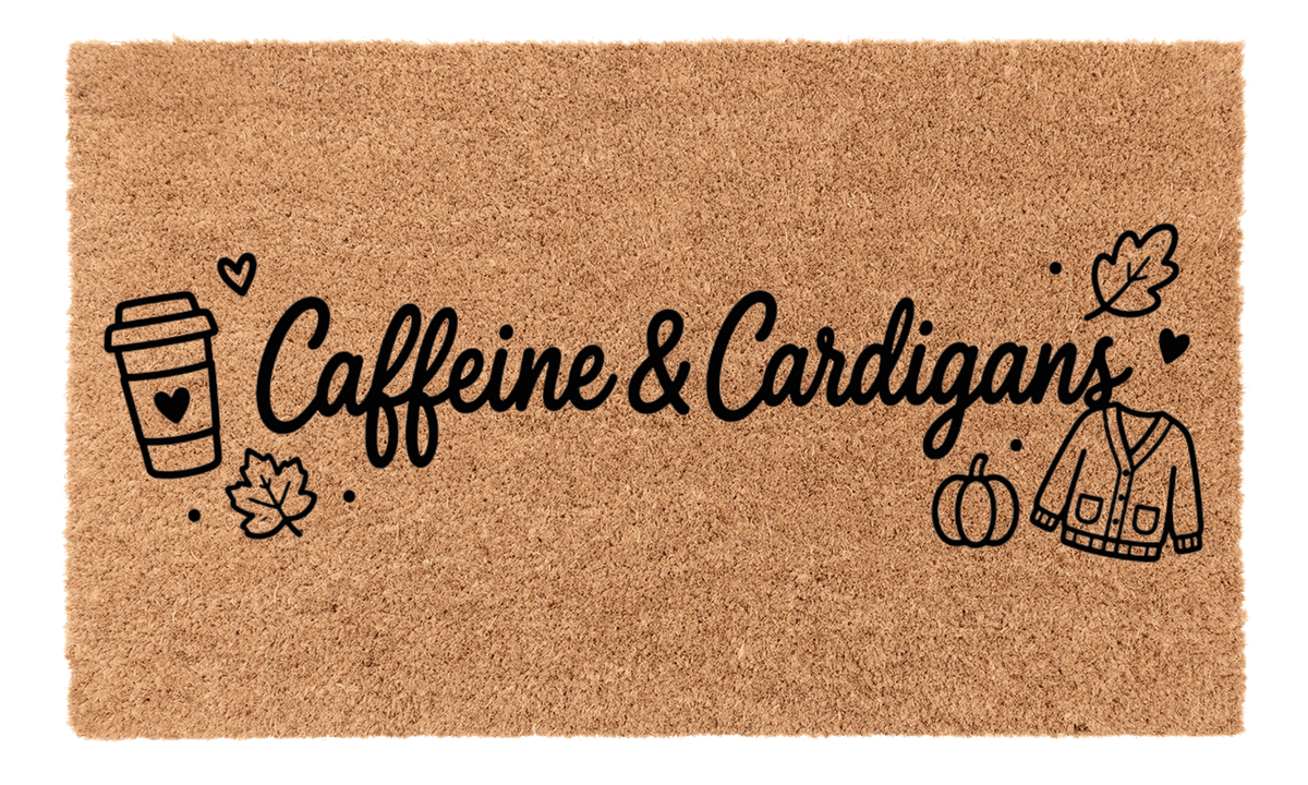Caffeine and Cardigans Coir MatTorqelo.com