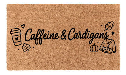 Caffeine and Cardigans Coir MatTorqelo.com