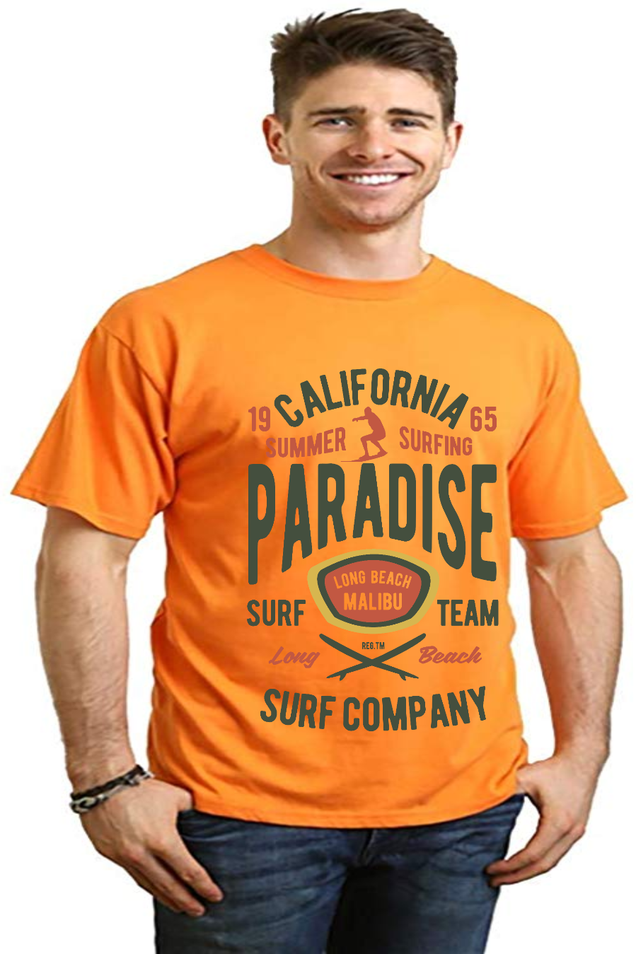 California Summer Surfing graphic t-shirt – view 8