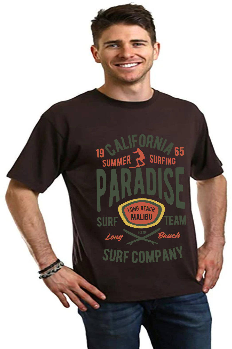 California Summer Surfing graphic t-shirt – view 3