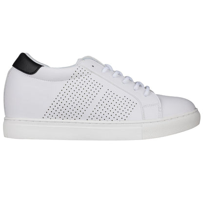 CALTO 2.6-Inch Taller White Elevator Sneakers H0833Sneakers / AthleticsTorqelo.com