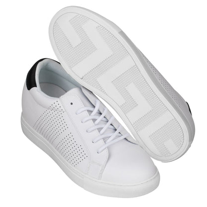 CALTO 2.6-Inch Taller White Elevator Sneakers H0833Sneakers / AthleticsTorqelo.com