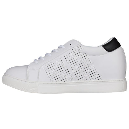 CALTO 2.6-Inch Taller White Elevator Sneakers H0833Sneakers / AthleticsTorqelo.com