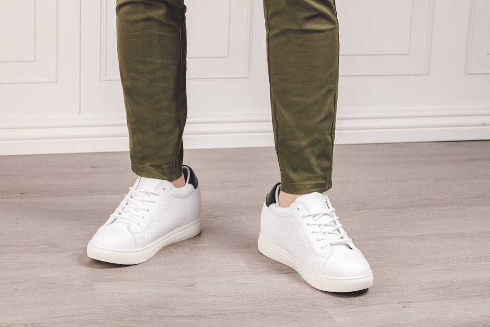 CALTO 2.6-Inch Taller White Elevator Sneakers H0833Sneakers / AthleticsTorqelo.com