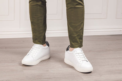 CALTO 2.6-Inch Taller White Elevator Sneakers H0833Sneakers / AthleticsTorqelo.com
