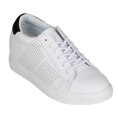 CALTO 2.6-Inch Taller White Elevator Sneakers H0833Sneakers / AthleticsTorqelo.com