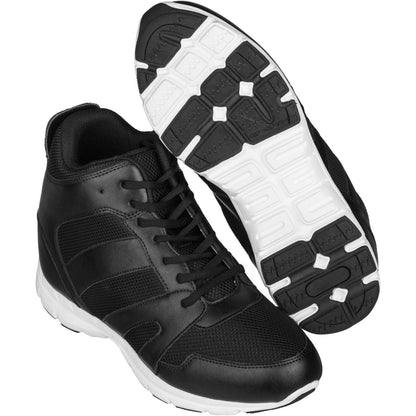 CALTO 4-Inch Taller Men's Black Elevator Sneakers - G3330Sneakers / AthleticsTorqelo.com