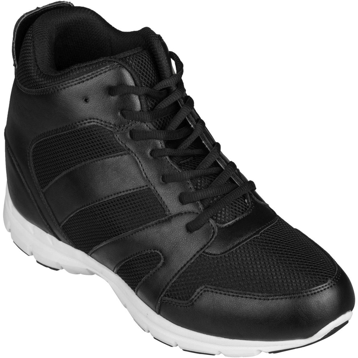 CALTO 4-Inch Taller Men's Black Elevator Sneakers - G3330Sneakers / AthleticsTorqelo.com