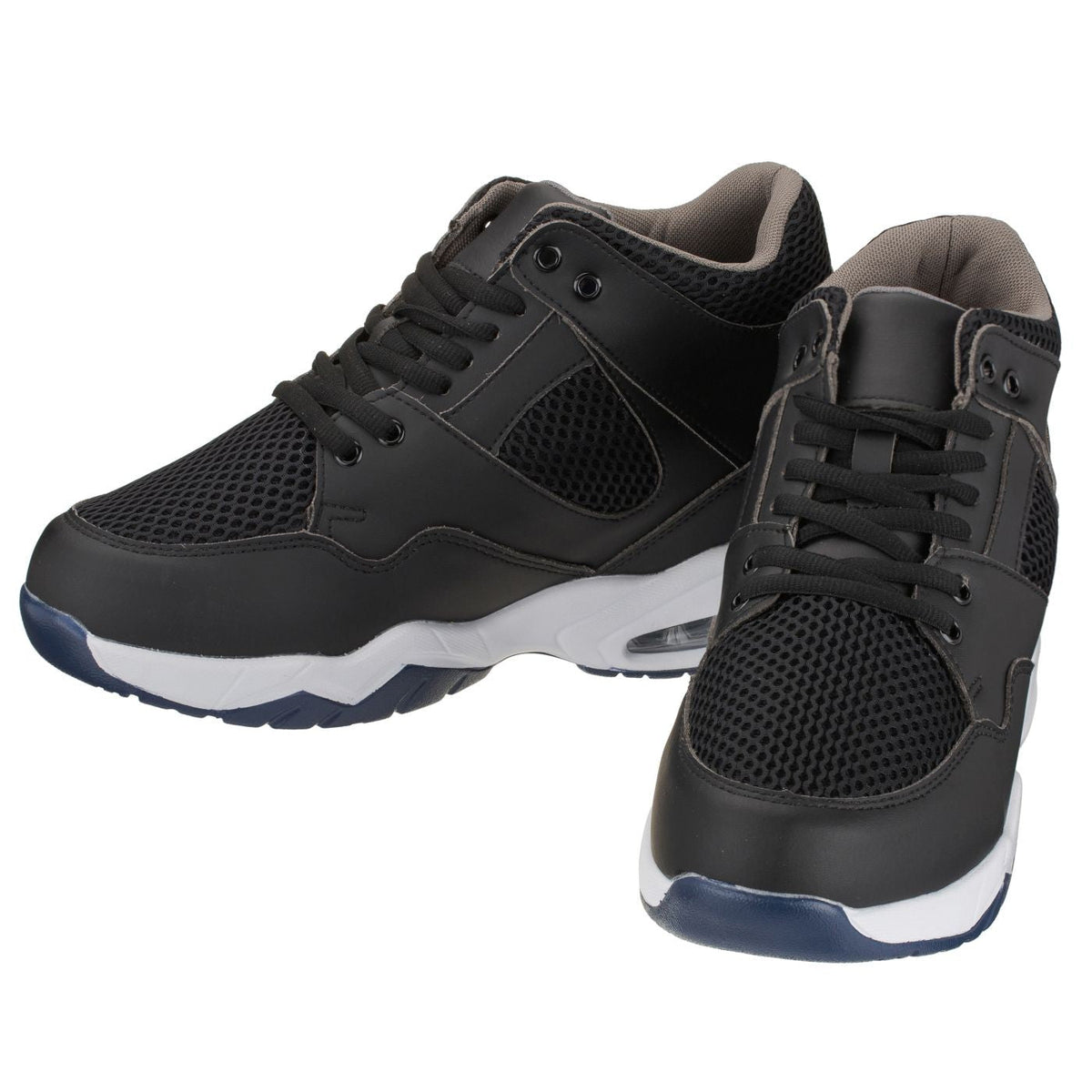 CALTO Black Elevator Sneakers - 3.4 Inches - H329082Sneakers / AthleticsTorqelo.com