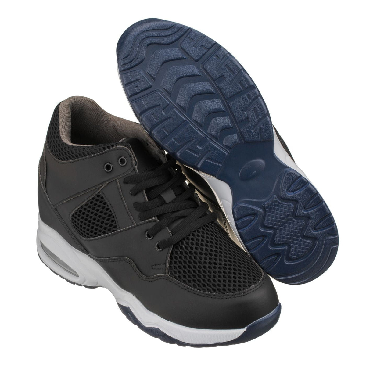 CALTO Black Elevator Sneakers - 3.4 Inches - H329082Sneakers / AthleticsTorqelo.com
