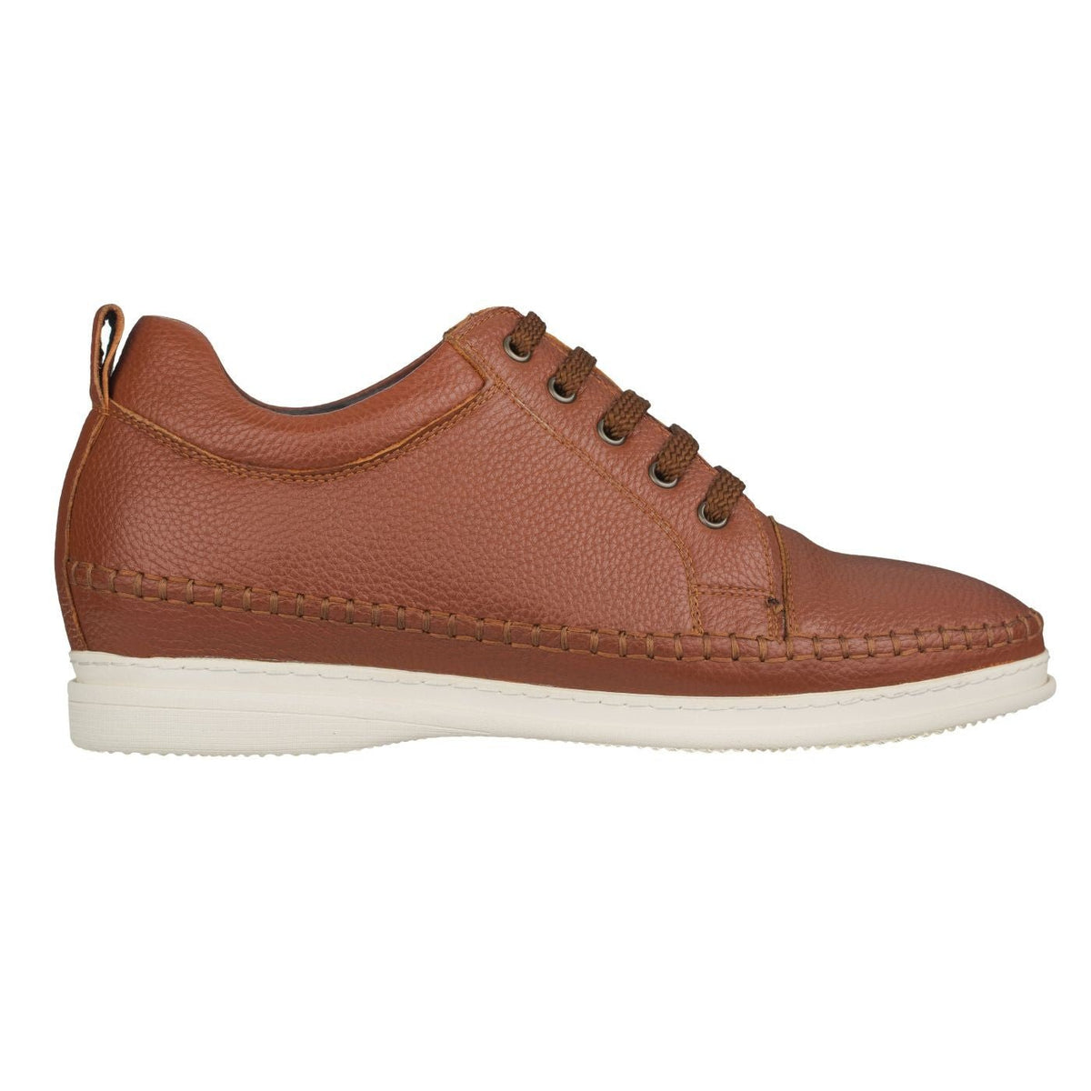 CALTO Casual 3 Inch Leather Elevator Sneakers - Brown - S4313CasualTorqelo.com