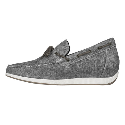 CALTO Denim Grey Boat Shoes - 2.4 Inches - S1101CasualTorqelo.com