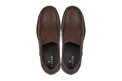 CALTO - G1827 - 3 Inches Taller (Brown) - LightweightCasualTorqelo.com
