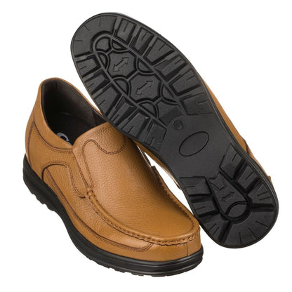 CALTO - G1829 - 3.2 Inches Taller (Tan Brown) - LightweightCasualTorqelo.com