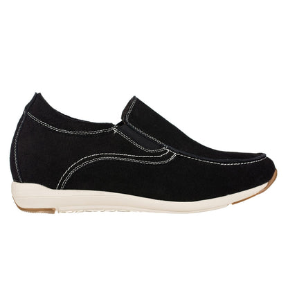 CALTO - G4903 - 2.8 Inches Taller (Nubuck Black) - Super LightweightCasualTorqelo.com
