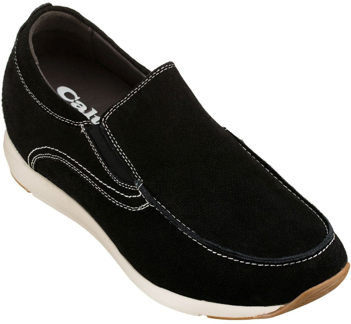 CALTO - G4903 - 2.8 Inches Taller (Nubuck Black) - Super LightweightCasualTorqelo.com
