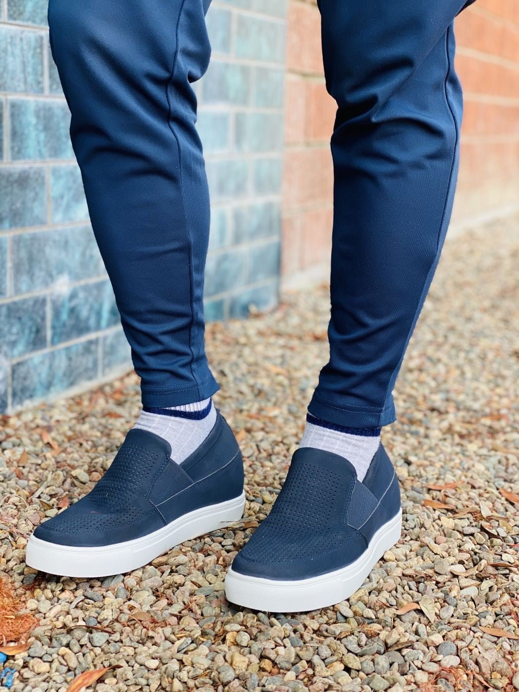 CALTO - G63892 - 3 Inches Taller (Navy) - LightweightCasualTorqelo.com
