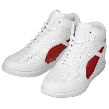 CALTO - H71902 - 3.8 Inches Taller (White/Red)Sneakers / AthleticsTorqelo.com