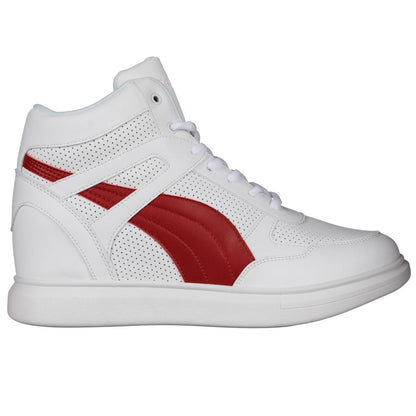 CALTO - H71902 - 3.8 Inches Taller (White/Red)Sneakers / AthleticsTorqelo.com