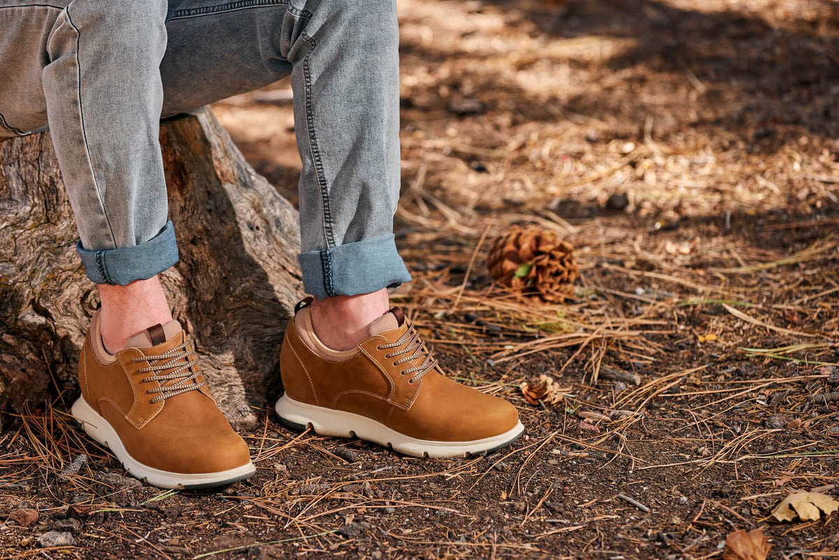 CALTO - J1200 - 3.3 Inches Taller (Tan Brown)CasualTorqelo.com
