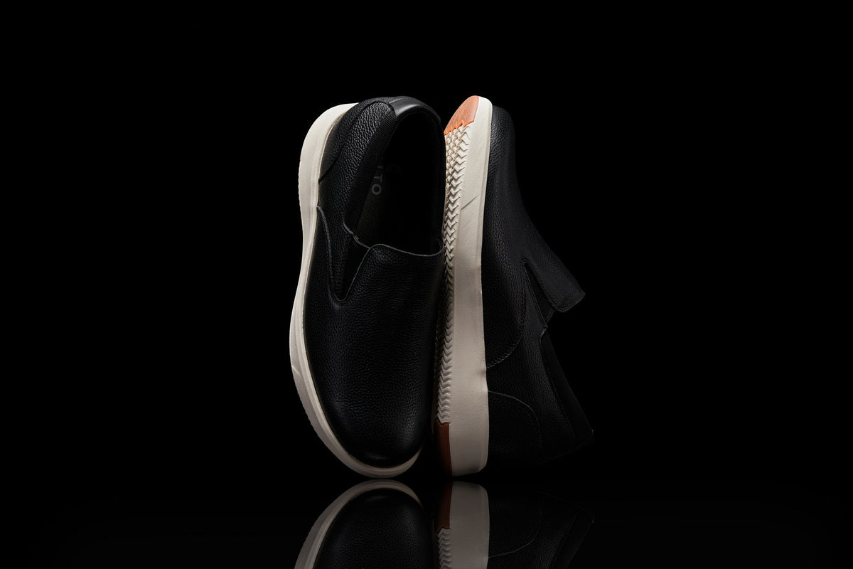 CALTO - J1420 - 2.8 Inches Taller (Onyx) - Leather LoafersCasualTorqelo.com