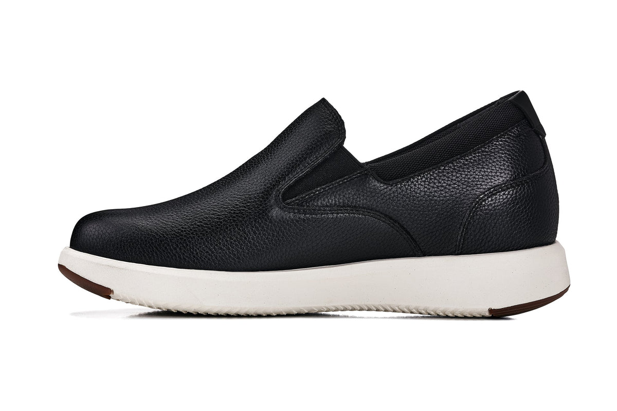 CALTO - J1420 - 2.8 Inches Taller (Onyx) - Leather LoafersCasualTorqelo.com