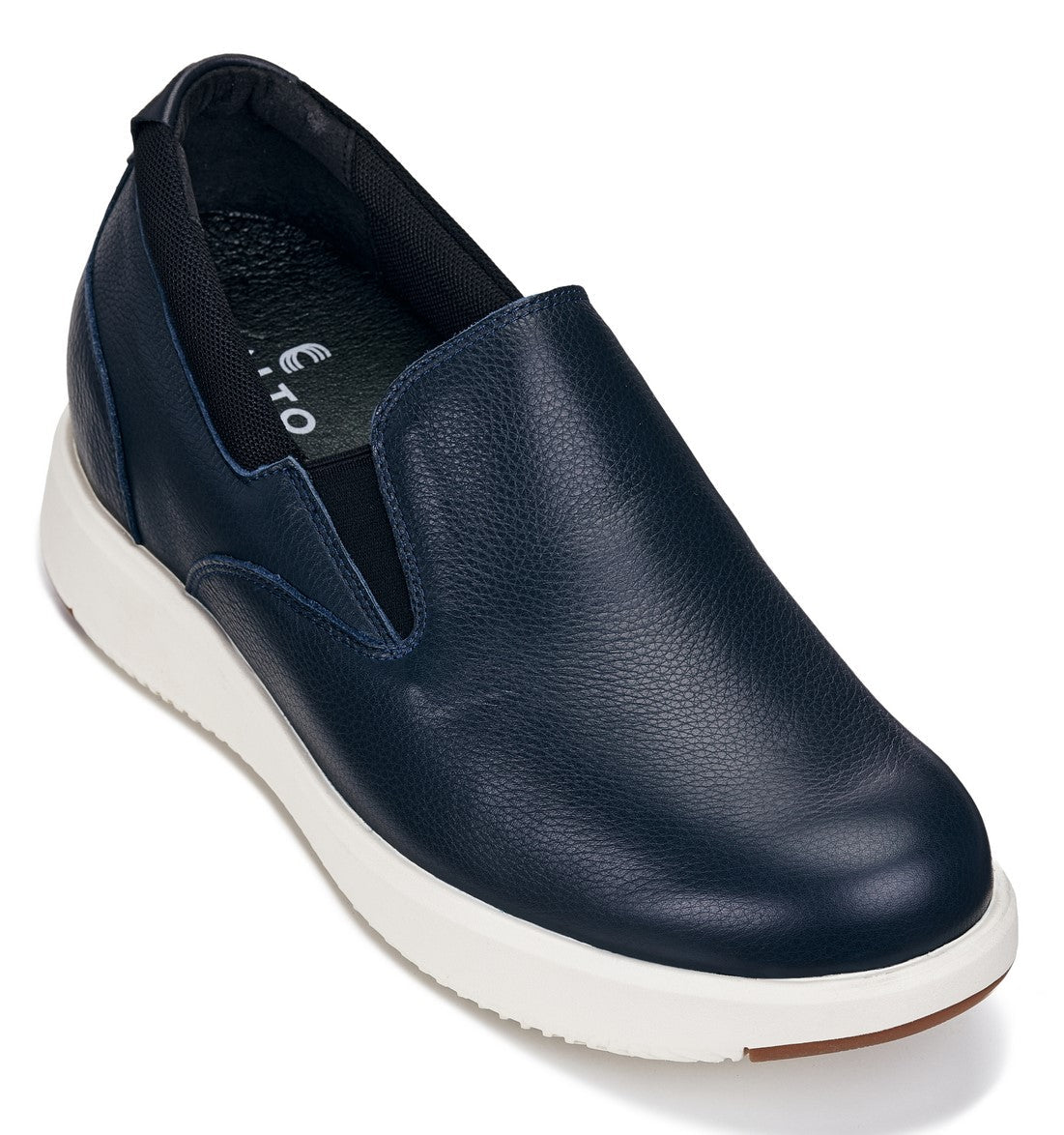 CALTO - J1421 - 2.8 Inches Taller (Dark Slate Blue) - Leather LoafersCasualTorqelo.com