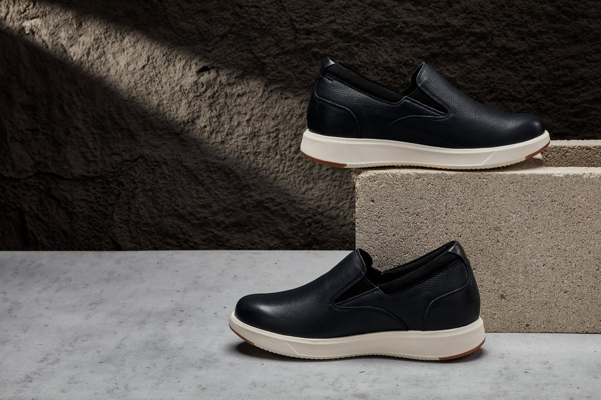CALTO - J1421 - 2.8 Inches Taller (Dark Slate Blue) - Leather LoafersCasualTorqelo.com