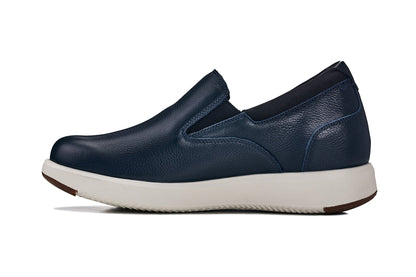 CALTO - J1421 - 2.8 Inches Taller (Dark Slate Blue) - Leather LoafersCasualTorqelo.com
