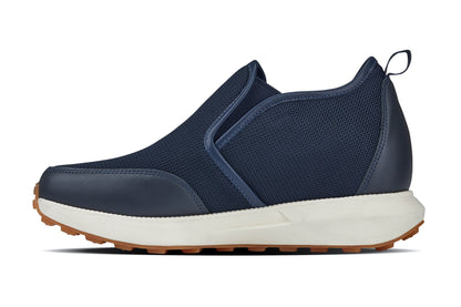 CALTO - J1435 - 3.3 Inches Taller (Dark Blue) - Casual Chunky Sole Sneaker LoafersCasualTorqelo.com