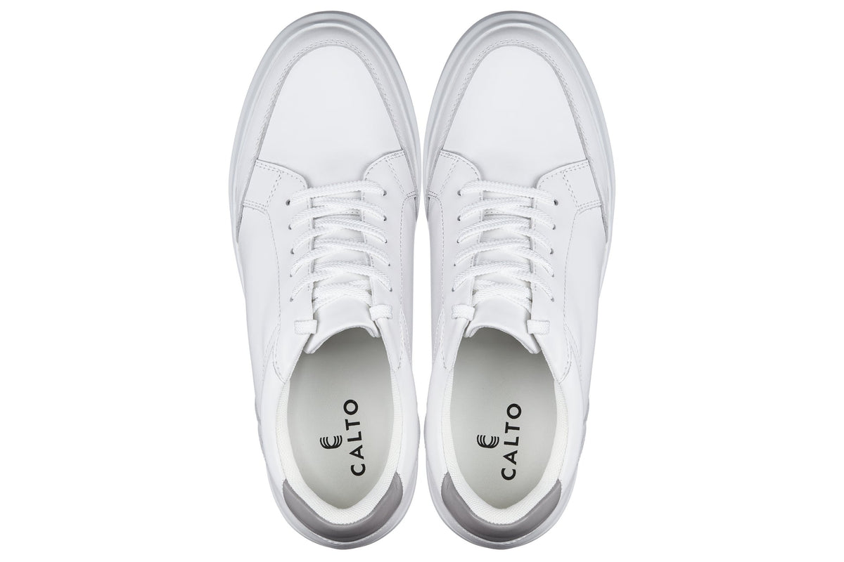 CALTO - J1561 - 2.6 Inches Taller (White/Grey)CasualTorqelo.com