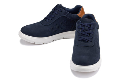 CALTO - J1582 - 2.6 Inches Taller (Navy) - Lightweight Casual WalkersCasualTorqelo.com