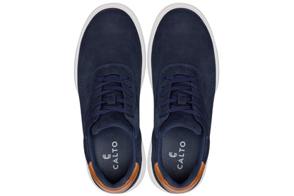 CALTO - J1582 - 2.6 Inches Taller (Navy) - Lightweight Casual WalkersCasualTorqelo.com