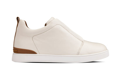 CALTO - J1933 - 2.6 Inches Taller (Off-White) - Slip-On SnoafersCasualTorqelo.com