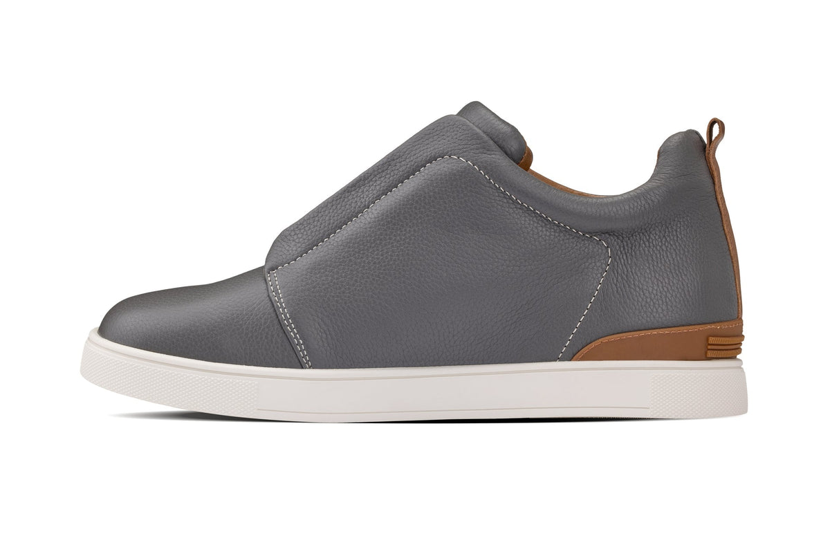 CALTO - J1935 - 2.6 Inches Taller (Grey) - Slip-On SnoafersCasualTorqelo.com