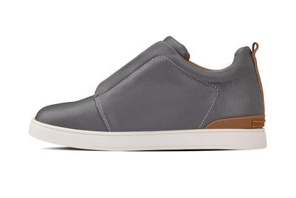 CALTO - J1935 - 2.6 Inches Taller (Grey) - Slip-On SnoafersCasualTorqelo.com