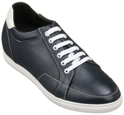 CALTO - K0082 - 2.5 Inches Taller (Dark Blue/White)CasualTorqelo.com