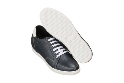 CALTO - K0082 - 2.5 Inches Taller (Dark Blue/White)CasualTorqelo.com