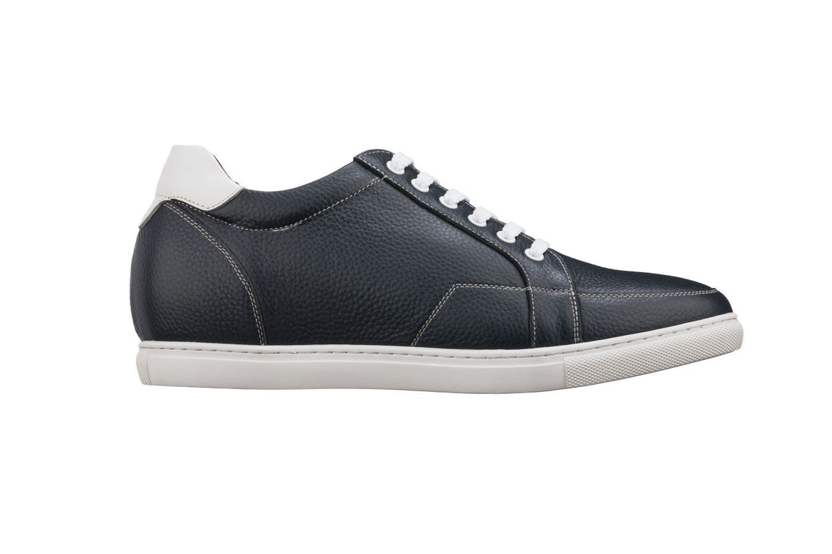 CALTO - K0082 - 2.5 Inches Taller (Dark Blue/White)CasualTorqelo.com